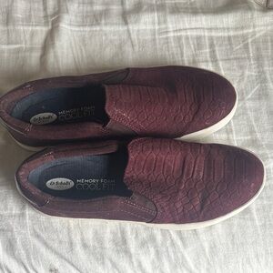 Dr. Scholl's Slip-On shoes in Burgundy Textured Upper